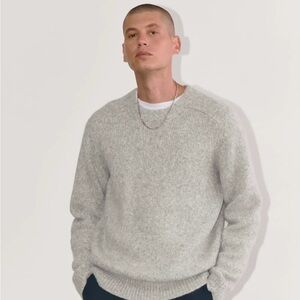 Everlane Men's Crewneck Sweater - Light Gray